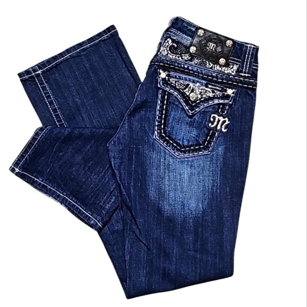 💥Miss Me Easy Bootcut Jeans.👢Women's: Waist 28x33 Inseam. - Picture 4 of 12
